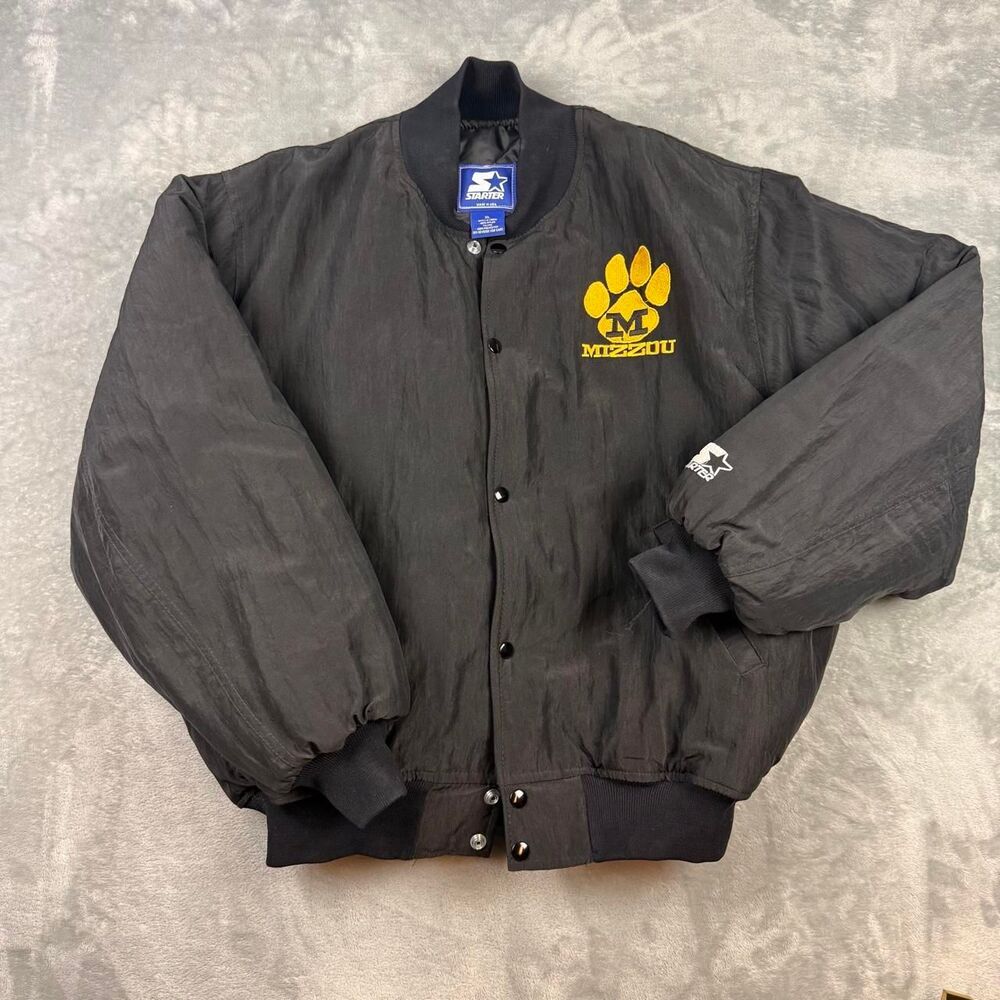 Starter Men's Black and Grey Jacket